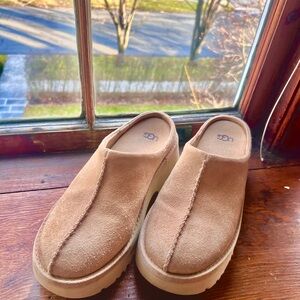 UGG Women's Tan Suede Slippers